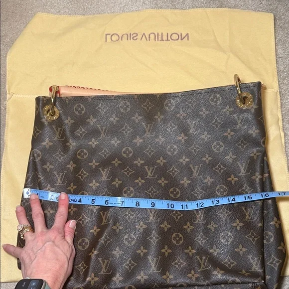 Louis Vuitton Dark Brown Monogram Shoulder Bag - Picture 10 of 11